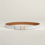 H Torsade belt buckle & Reversible leather strap 24 mm - Image 2